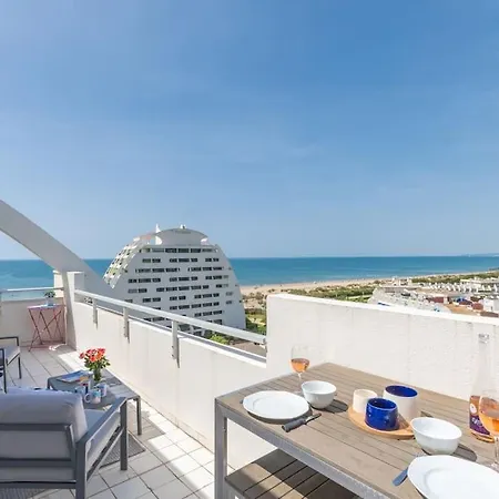 דירה Vue Grandiose Motte Au Lady Blue Terrasse Plein Ciel Parking Prive *